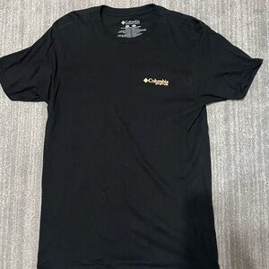 Columbia Men's Black Tee with Gold Logo